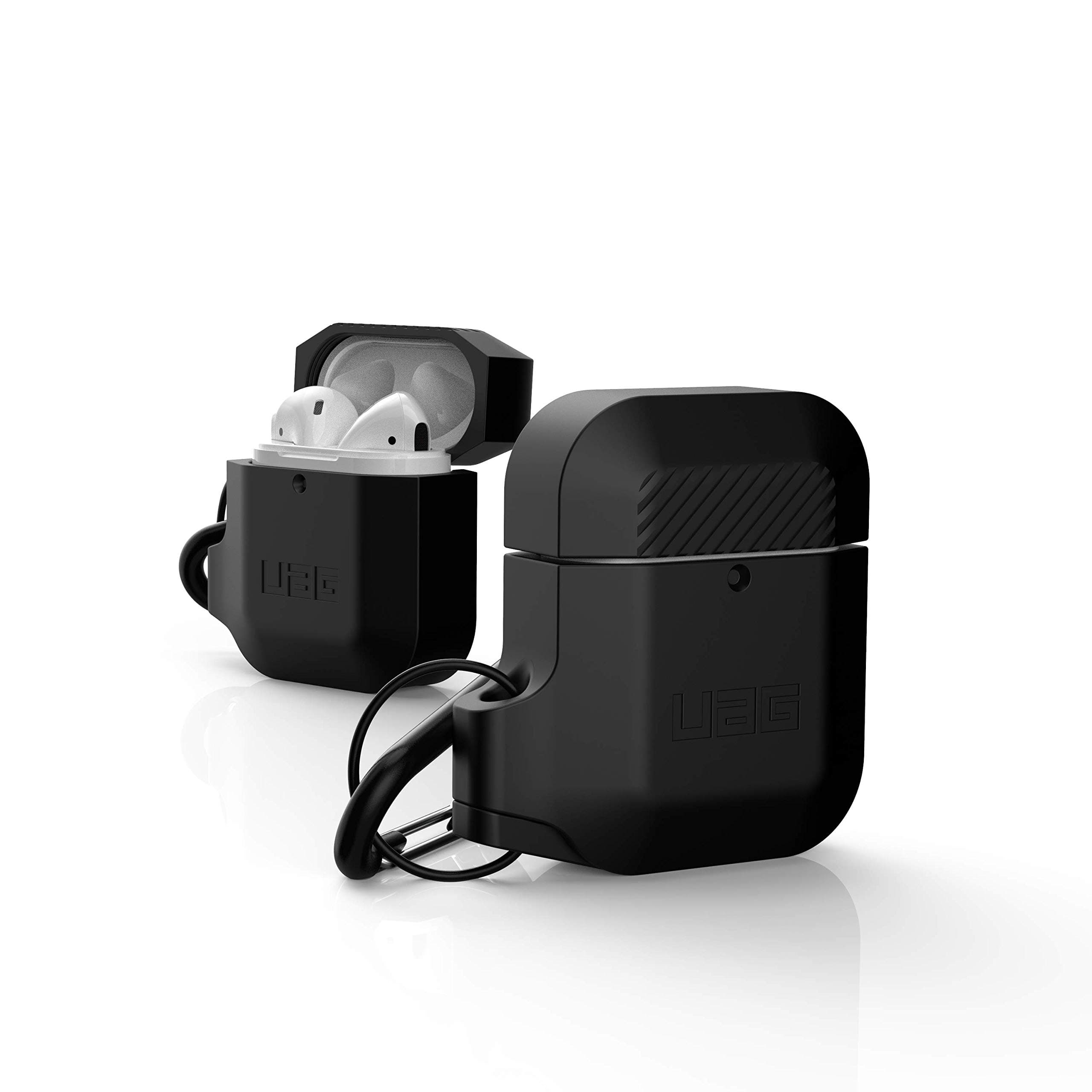Защитен калъф Urban Armor Soft Touch Silicone Hang Case за Apple Airpods, черен