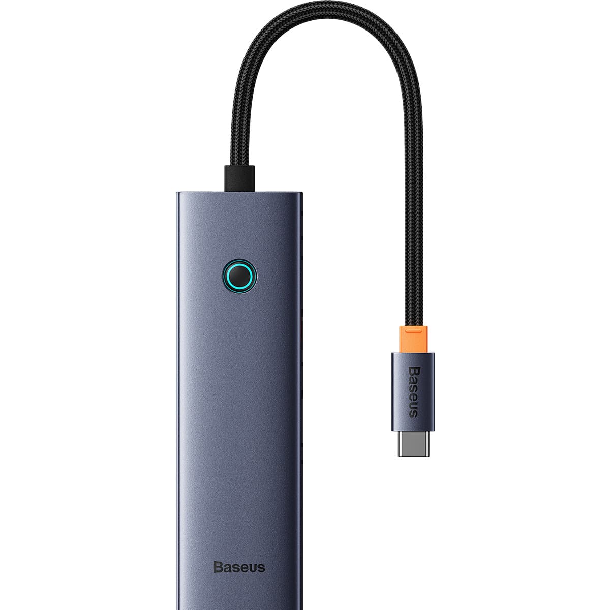 4-портов USB-A хъб за компютри и лаптопи с USB-C - Baseus UltraJoy 4in1 USB-A 4-port Hub (B0005280A813-03) (тъмносив)
