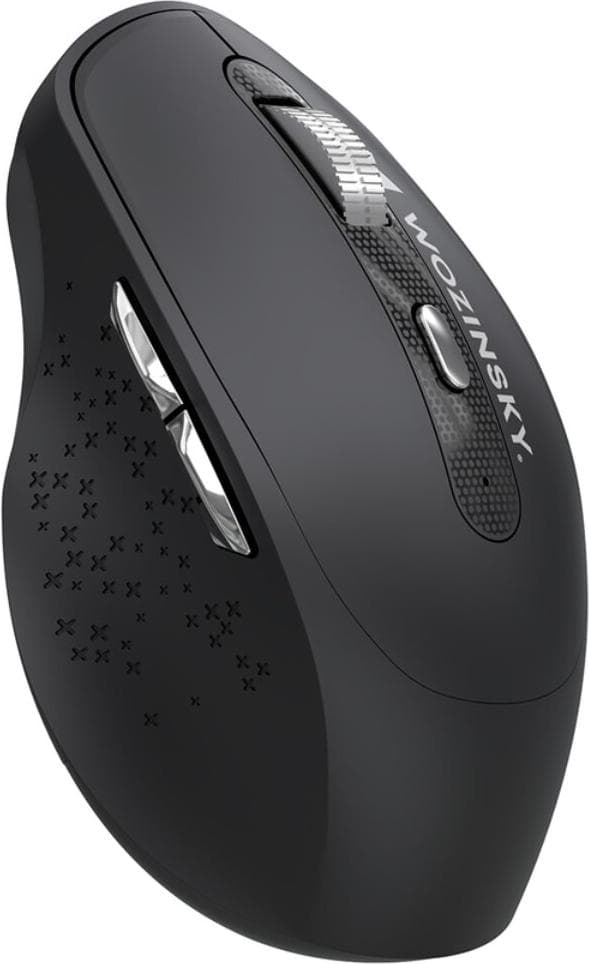 Ергономична безжична блутут мишка (за PC и Mac) - Wozinsky WMGK-1134 2.4G Ergonomic Wireless and Bluetooth Mouse (черен)