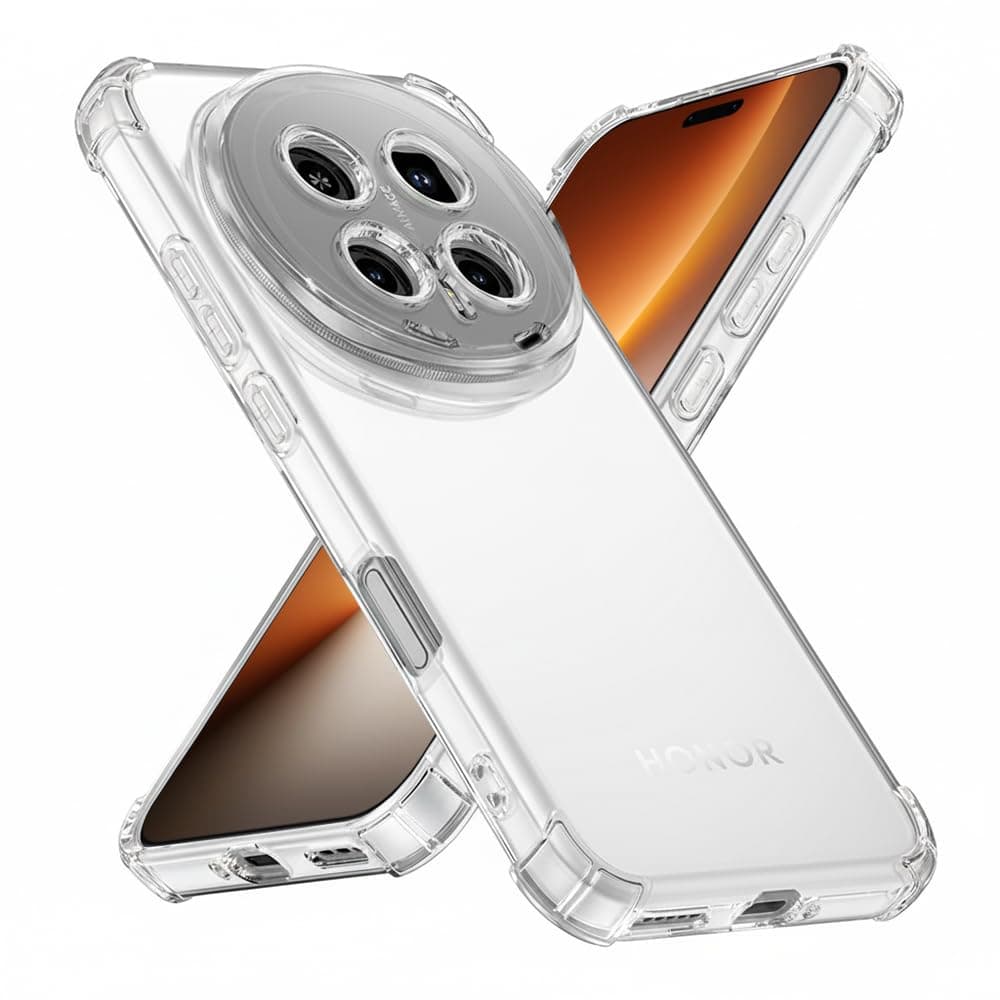 Удароустойчив силиконов (TPU) калъф за Honor Magic8 Pro - Techsuit Shockproof Clear Silicone Case (прозрачен)