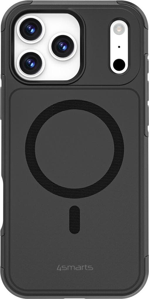Хибриден удароустойчив кейс с MagSafe за iPhone 17 Pro Max - 4smarts Defend MagSafe Case (черен)