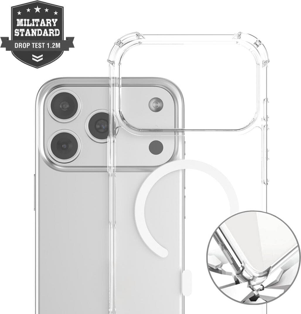 Хибриден удароустойчив кейс с MagSafe за iPhone 17 Pro Max - 4smarts Hybrid Ibiza MagSafe Case (прозрачен)