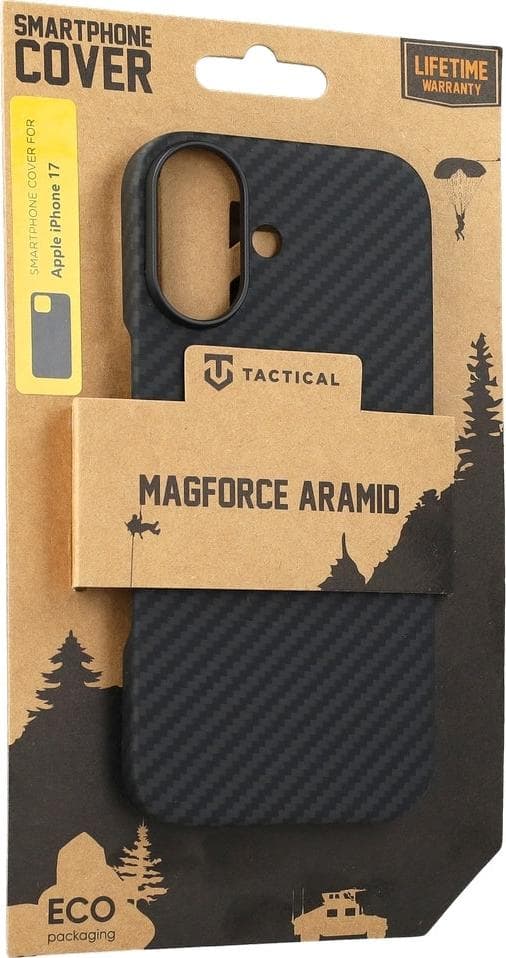 Кевларен кейс с MagSafe за iPhone 17 - Tactical MagForce Aramid Case (черен)