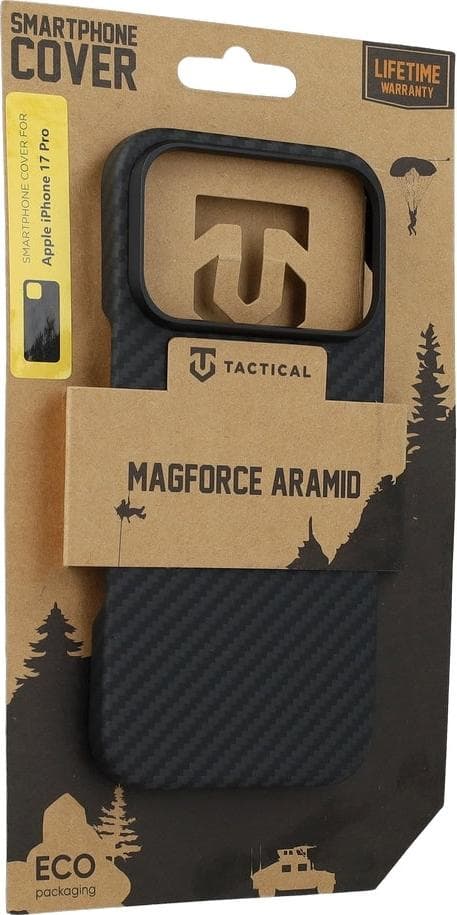 Кевларен кейс с MagSafe за iPhone 17 Pro - Tactical MagForce Aramid Case (черен)