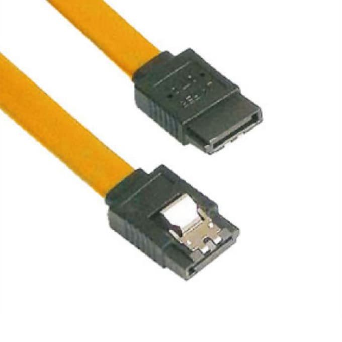 Кабел VCom CH302-Y, SATA3, 6 Gb/s, Cable W/Lock, 0.45m