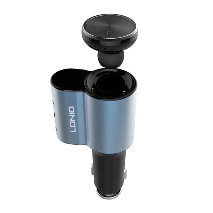 Зарядно за кола + Bluetooth слушалка LDNIO CM21, 2 в 1, 5V 4.2A, черна