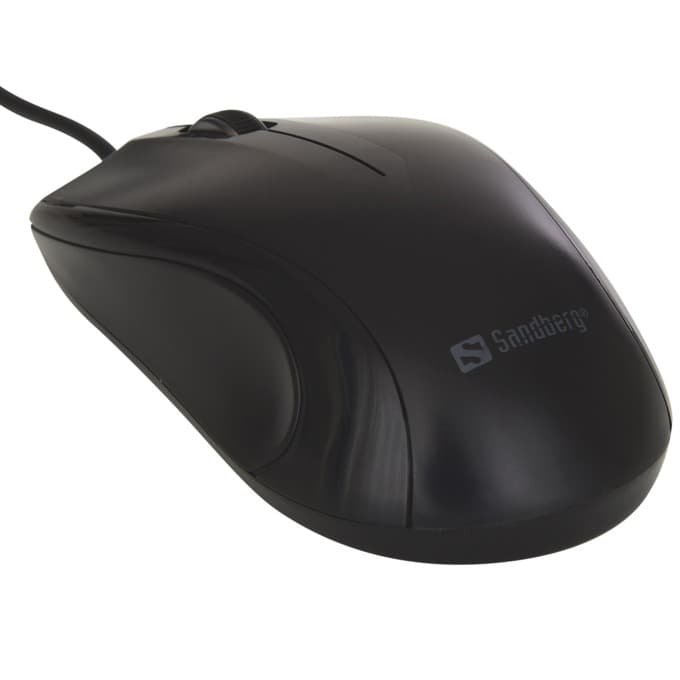 Мишка Sandberg SNB-631-01, (1200dpi), USB, черна, 3 бутона