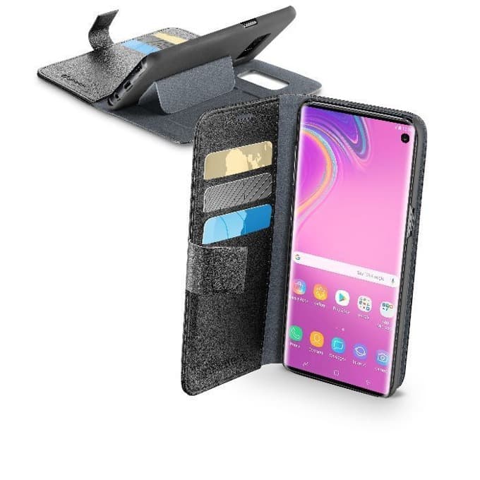 Калъф за Samsung Galaxy S10e, Cellular Line Book Agenda, flip wallet, еко кожа, черен