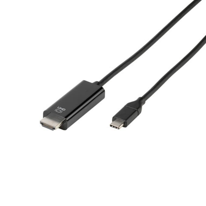 Кабел Vivanco 45512 Адаптер кабел, USB Type-C(м) към HDMI (м), черен
