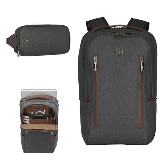 Раница за лаптоп Wenger CityStyle, до 16" (40.64 cm), полиестер, 15л., сива