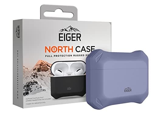 Защитен калъф Eiger North за Apple Airpods Pro, удароустойчив, лилав