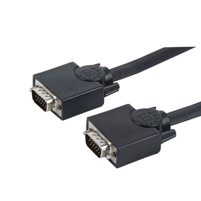 Кабел Manhattan, от VGA(м) към VGA(м), 15m, черен