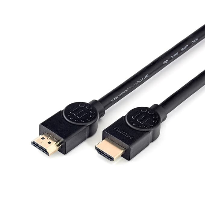 Кабел Manhattan, от HDMI(м) към HDMI(м), 7.5m, черен