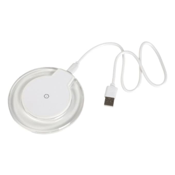 Безжично зарядно TOPS Induction, от USB Micro B(ж) към безжично зарядно, 5V/2A, бял