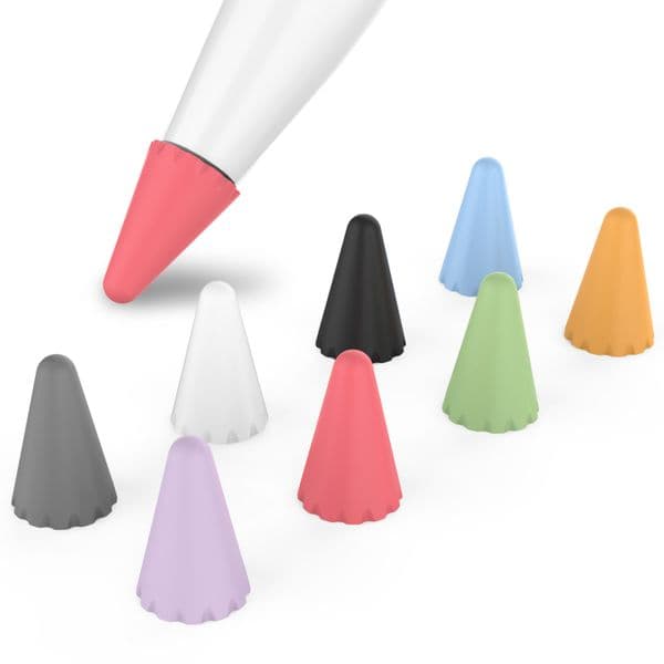 Комплект силиконови протектори за върха на Apple Pencil и Apple Pencil 2nd Gen (8 броя) - Stoyobe Pencil Silicone Case Nibs 8 pcs. (цветни)