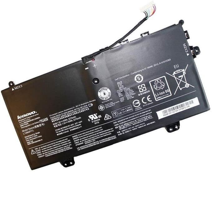 Батерия (оригинална) за лаптоп Lenovo, съвместима с LENOVO Yoga 3 11/ 11 80J8/ 11 Convertible/ 11-5Y10/ 11-5Y10(D)/11-5Y10c/ 11-5Y71, 7.4V, 4500mAh