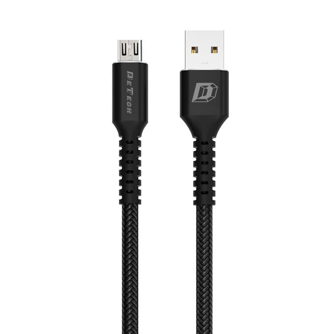 Кабел от USB A(м) към USB Micro B(м), 1m, Black