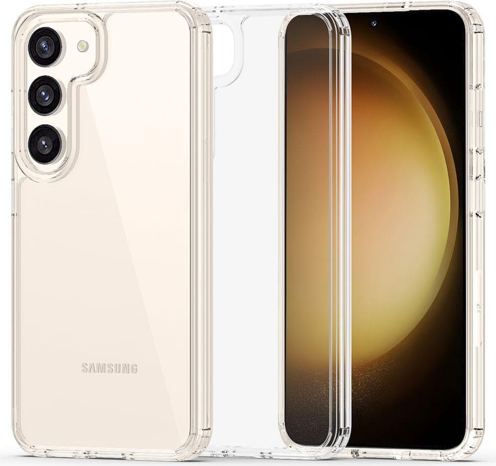Хибриден удароустойчив кейс за Samsung Galaxy S23 Plus (прозрачен) - Tech-Protect Flexair Hybrid Case
