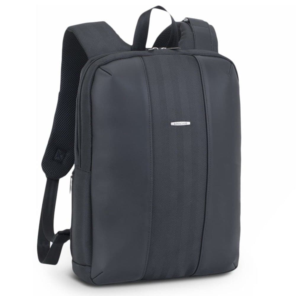 Раница за лаптоп Rivacase 8125 Black, до 14" (35.56cm), полиестер, секция за документи и джоб за таблет до 10.1", черна