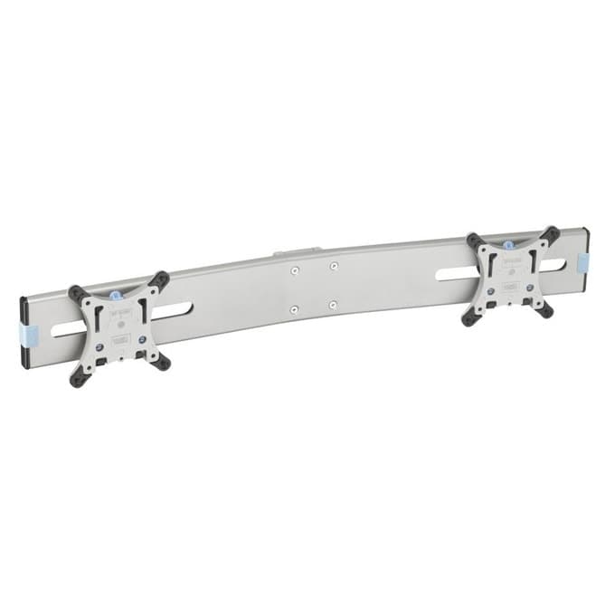 Стойка за монитор Vogels PFA 9102, за плот, за екрани от 10" до 24", VESA до 100x100, макс. тегло до 12кг., за 2 монитора, сребриста