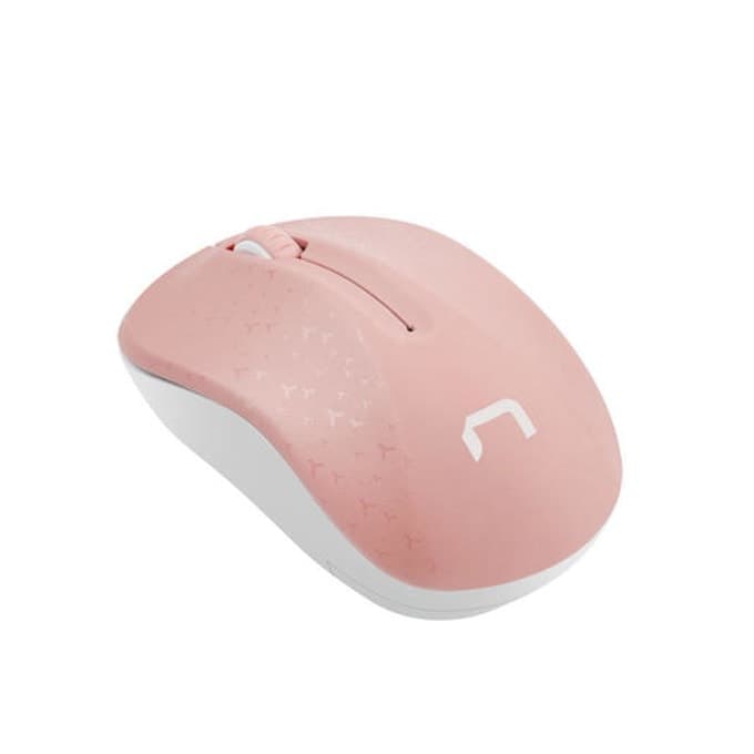 Мишка Natec Toucan, безжична, оптична (1600 dpi), USB, розова