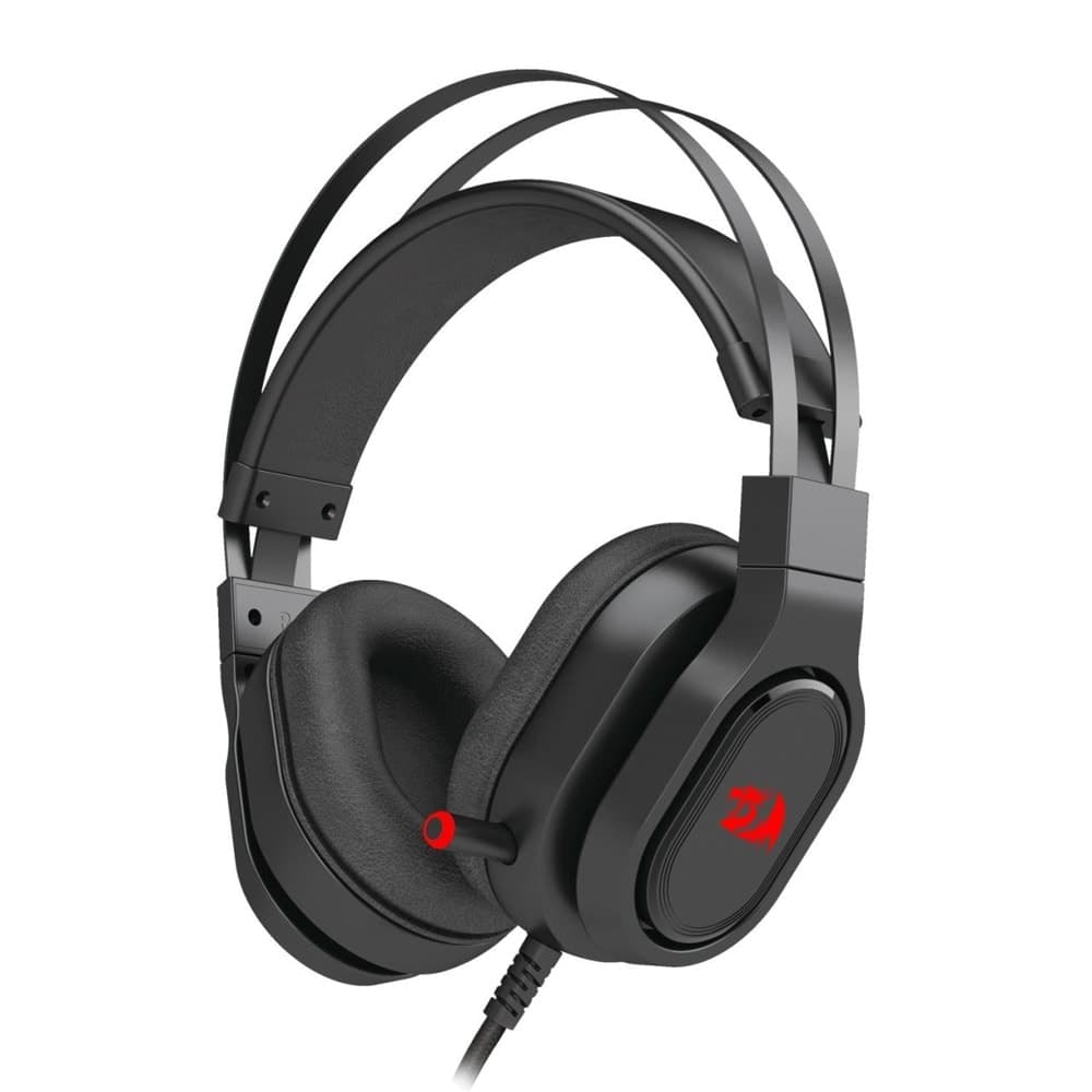 RGB геймърски слушалки с микрофон Redragon Epius H360-BK, микрофон, 40mm драйвер, 7.1 виртуален съраунд, RGB подсветка, USB, черни