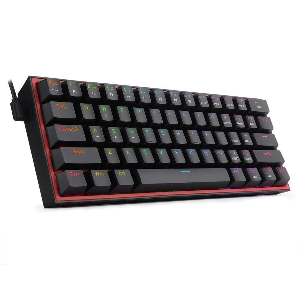 Клавиатура Redragon Fizz Pro K616-RGB, безжична, Bluetooth, механична, подсветка, USB type-C, черна