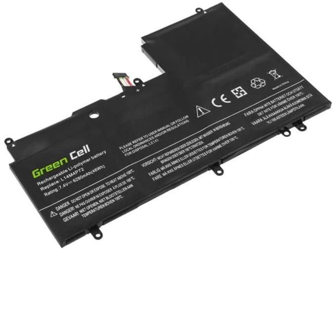 Батерия (заместител) за лаптоп Lenovo Yoga 3/Yoga 700 L14M4P72, 7.4V-7.5V, 6230mAh - 6280 mAh
