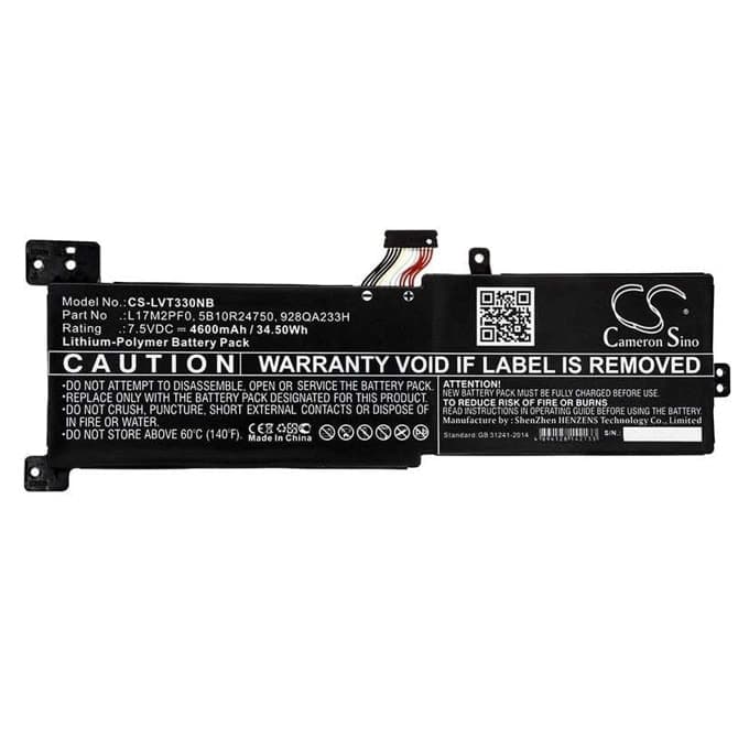Батерия (заместител) за лаптоп Lenovo IdeaPad 330-15ARR L17L2PF0, 7.6V, 27Wh - 35Wh