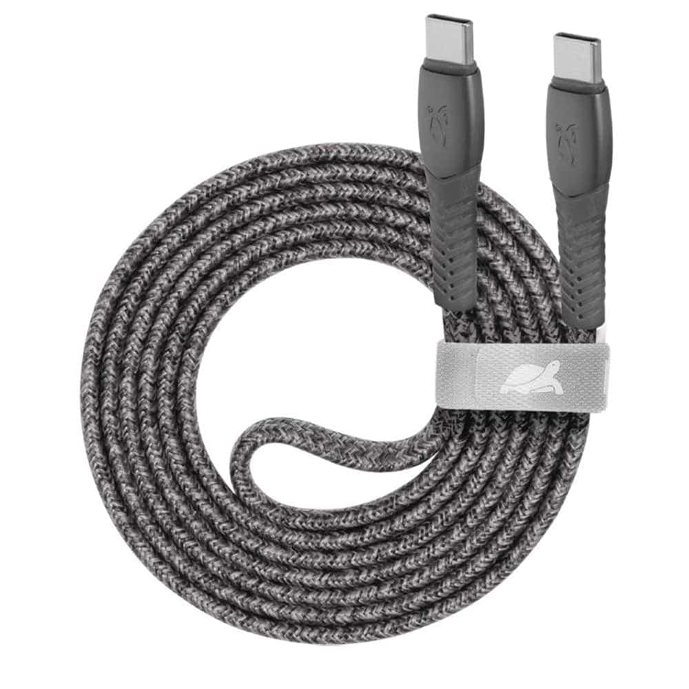 Кабел Rivacase PS6105GR12, от USB C(м) към USB C(м), 1.2m, сив