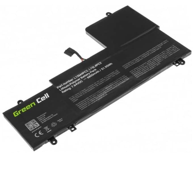 Батерия (заместител) за лаптоп Lenovo Yoga 710 L15L4PC2 L15M4PC2, 7.6V, 6800mAh