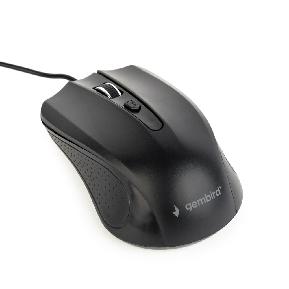 Мишка Gembird MUS-4B-01, оптична (1200 dpi), USB, черна