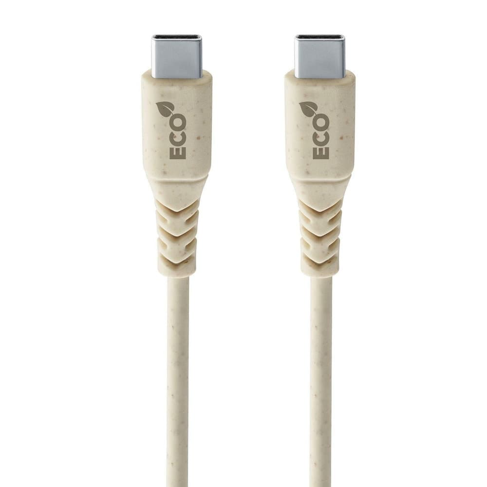 Кабел Cellularline Become Eco Cable, от USB C(м) към USB C(м), 1.2m, бял