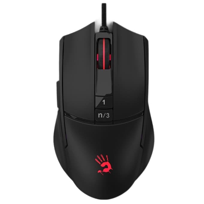 Мишка Bloody L65 Max, 12 000 dpi, жична, USB, черна, за гейминг