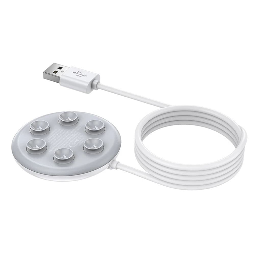 Зарядно Remax RP-W15, от USB A (М) към безжично зареждане, 10W, Qi, бяло