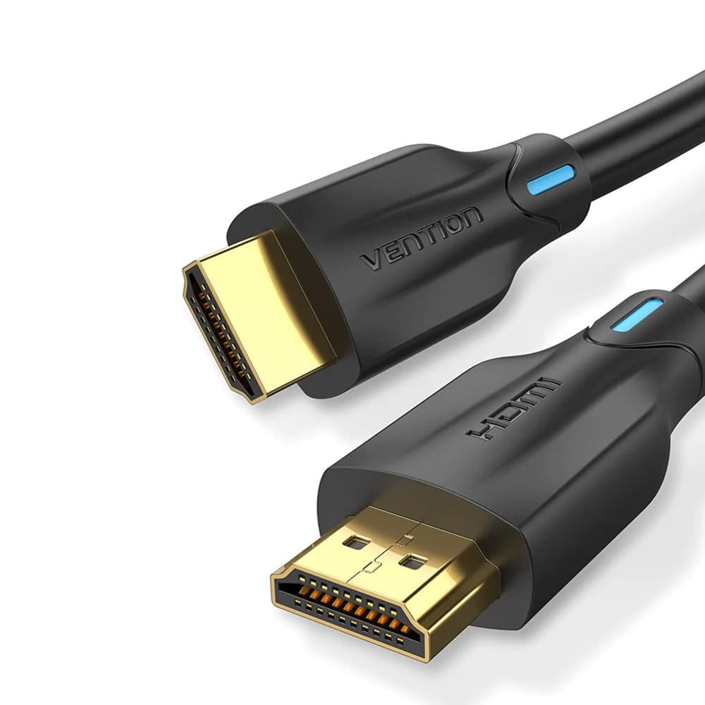 Кабел Vention AANBH, от HDMI 2.1(м) към HDMI 2.1(м), 2m, dynamic HDR, черен