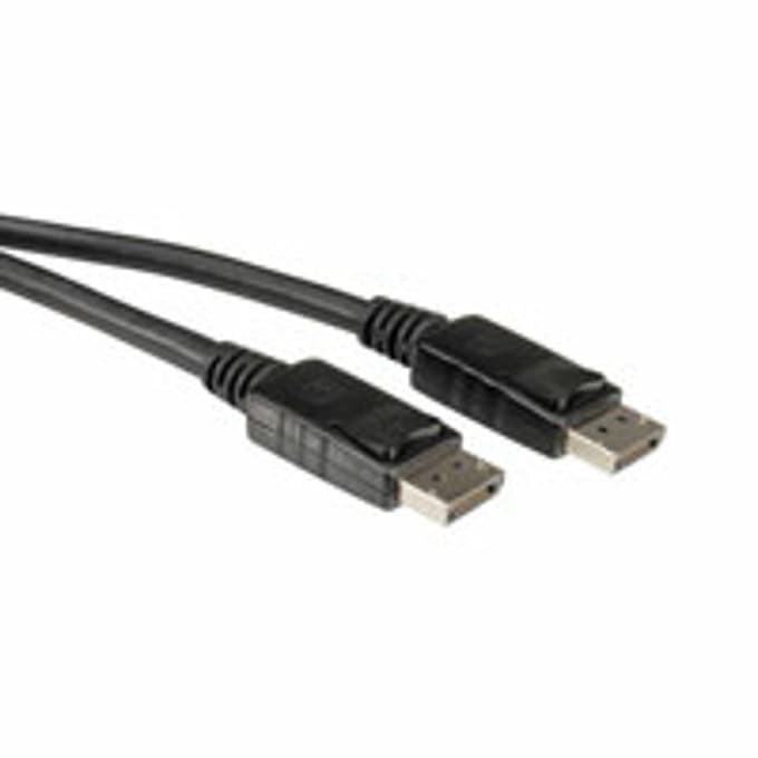 Кабел Roline 11.04.5603, от DisplayPort M към DisplayPort M, 3m, черен