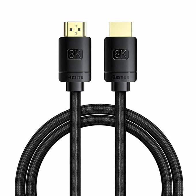 Кабел Baseus High Definition Series CAKGQ-K01, от HDMI(м) към HDMI(м), 1m, черен, 8K@60Hz, 48Gbps