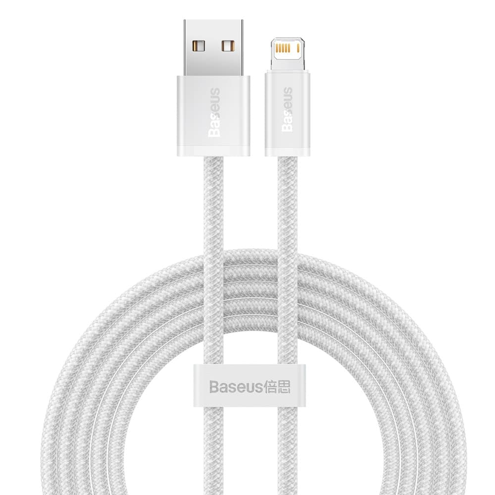 Кабел Baseus Dynamic CALD000402, от USB A(м) към Lightning, 1m, бял