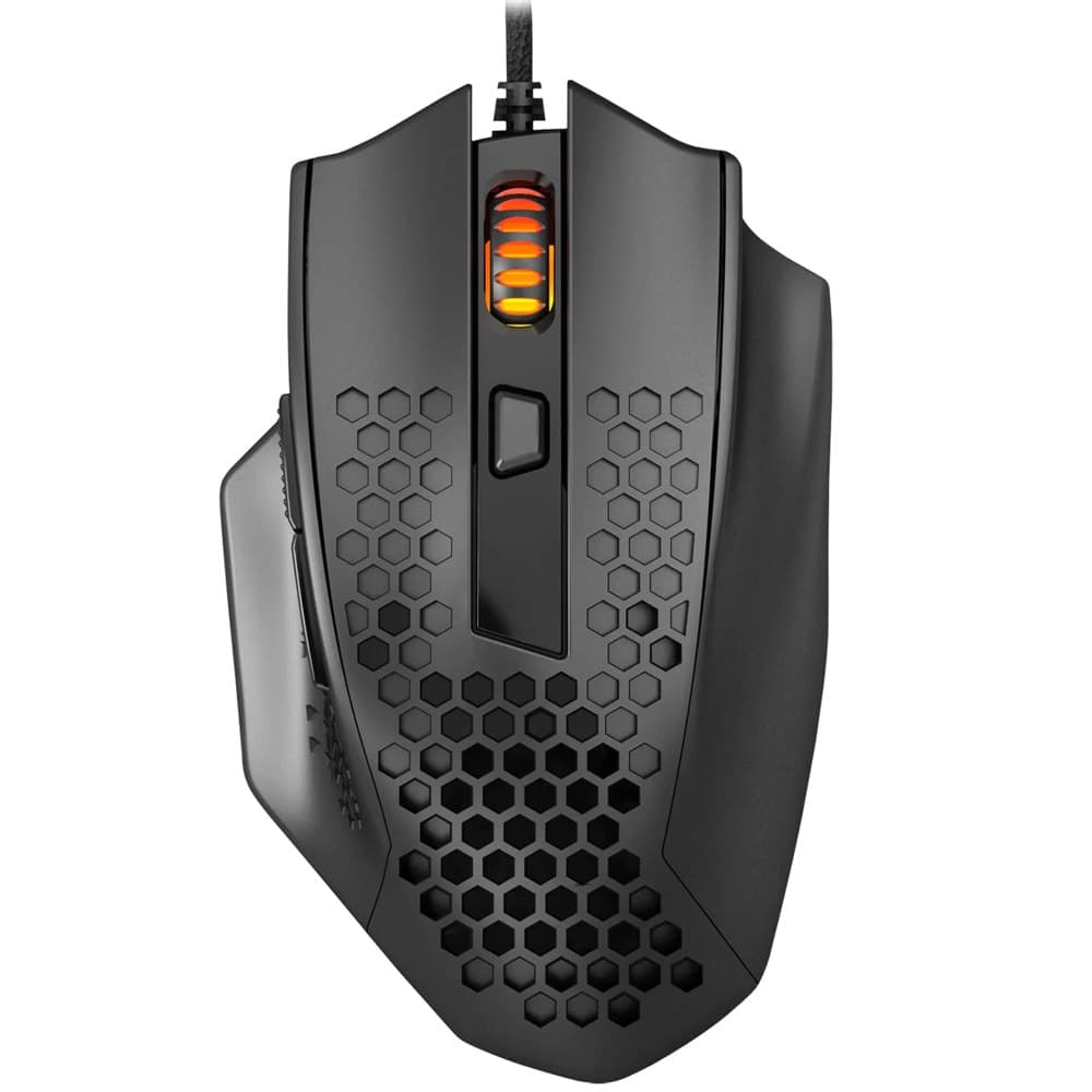 Мишка Redragon Bomber M722, (12400 dpi), USB, черна