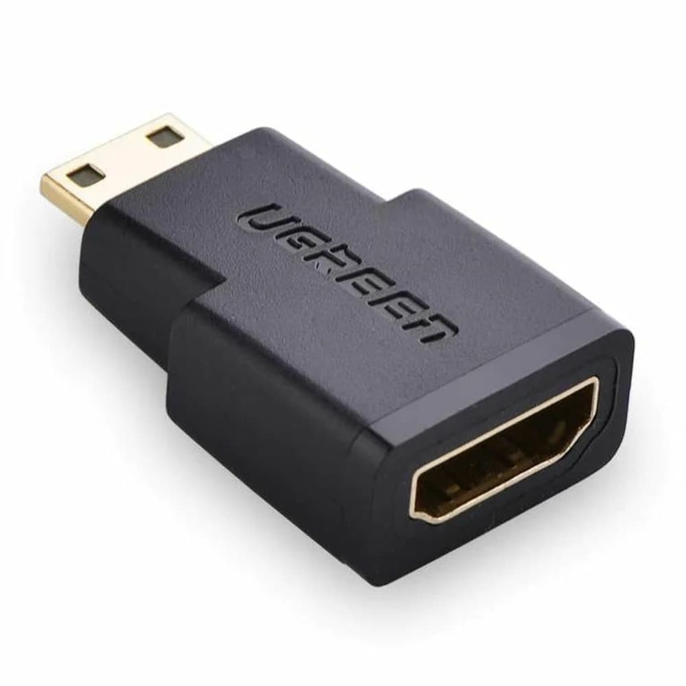 Преходник Ugreen 20101, от Mini HDMI(м) към HDMI(ж), черен