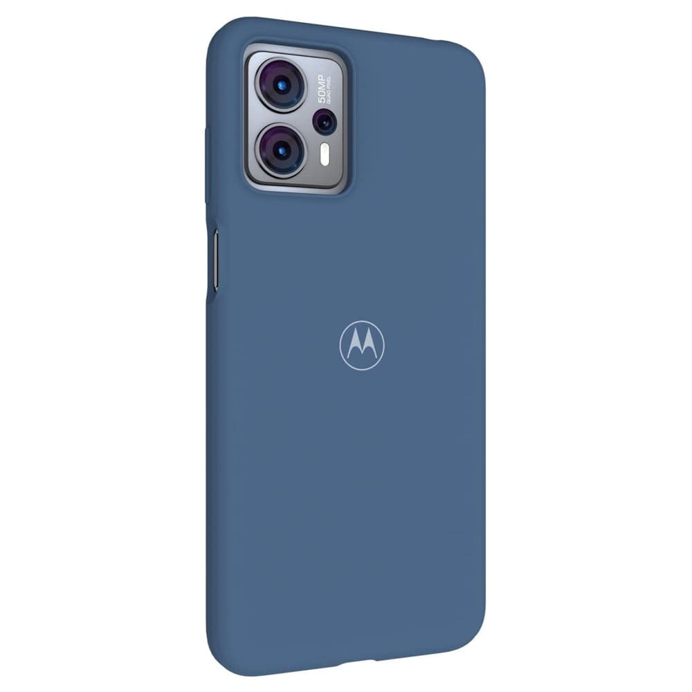 Калъф за Motorola Moto G23, силиконов, Motorola G23-SC-SFT-GB, удароустойчив, син
