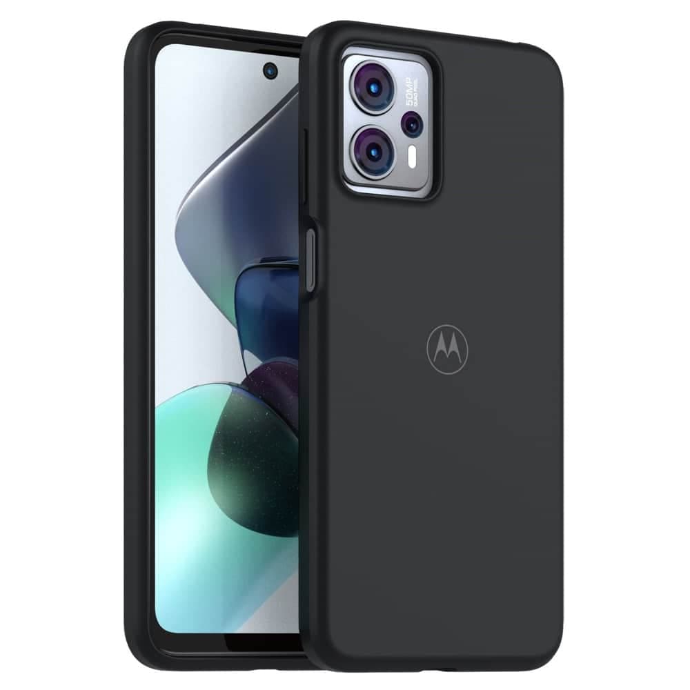 Калъф за Motorola Moto G23, силиконов, Motorola G23-SC-SFT-BK, удароустойчив, черен