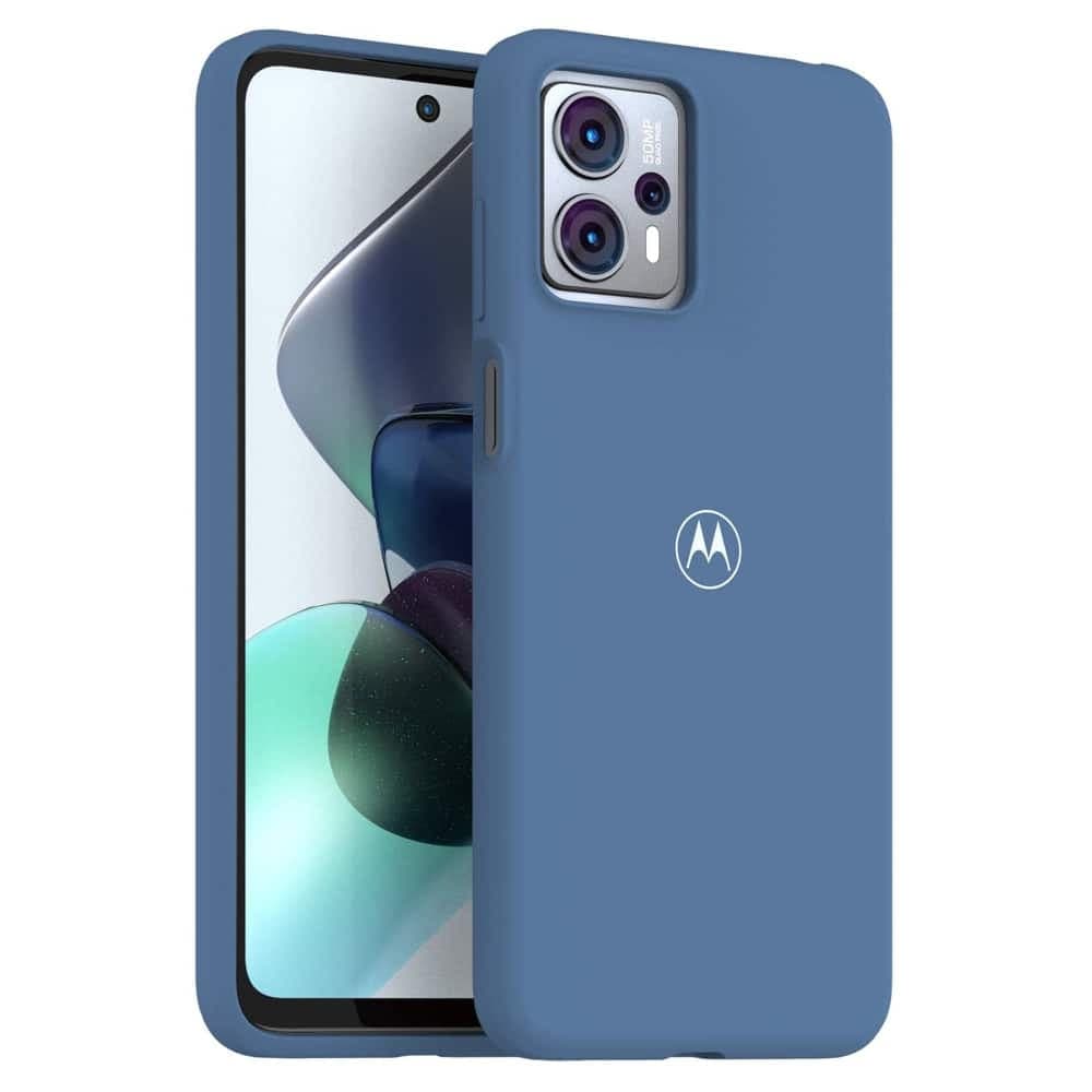 Калъф за Motorola Moto G13, силиконов, Motorola G13-SC-SFT-GB, удароустойчив, син