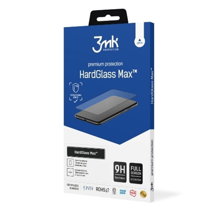 Протектор от закалено стъкло /Tempered Glass/ 3MK HardGlass Max за Apple iPhone 15 Pro Max, 9H твърдост, privacy
