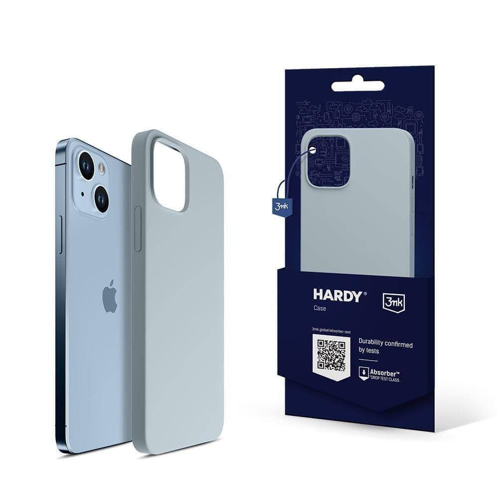 Калъф за Apple iPhone 15 Plus, силиконов, 3MK Hardy Case, син