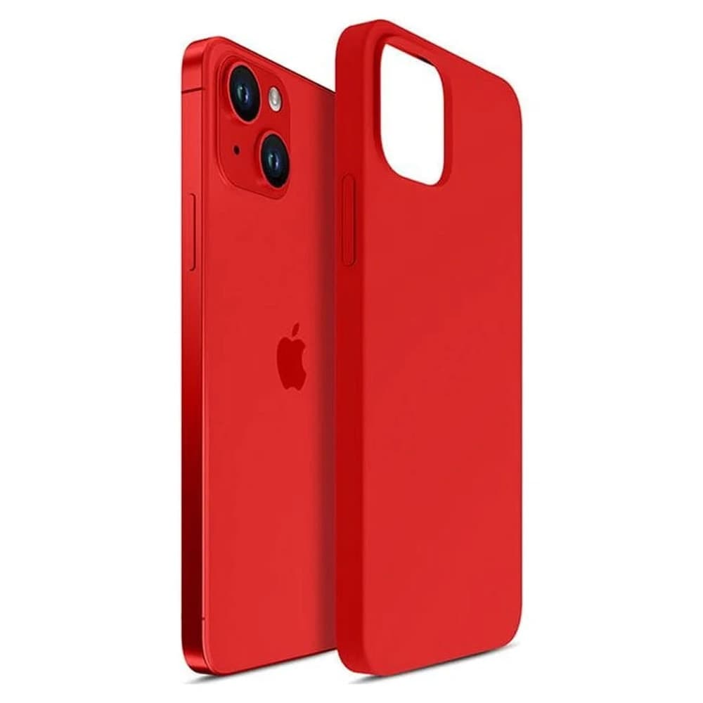 Калъф за Apple iPhone 14, силиконов, 3MK Hardy Case, червен
