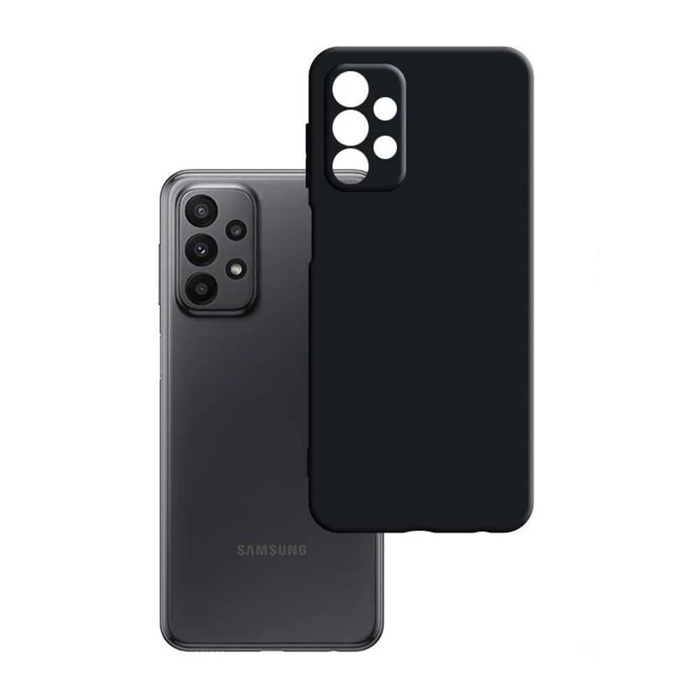 Калъф за Samsung Galaxy A23, термополиуретанов, 3MK Matt Case, удароустойчив, черен