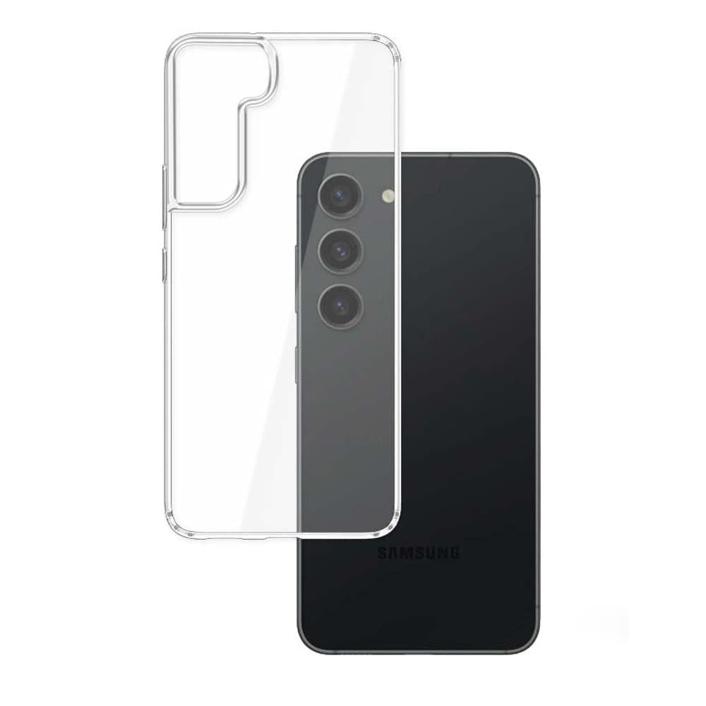 Калъф за Samsung Galaxy S23 Plus, хибриден (термополиуретан и поликарбонат), 3MK Armor Case, удароустойчив, прозрачен