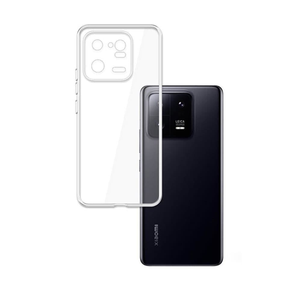 Калъф за Xiaomi 13 Pro, термополиуретанов, 3MK Clear Case, удароустойчив, прозрачен
